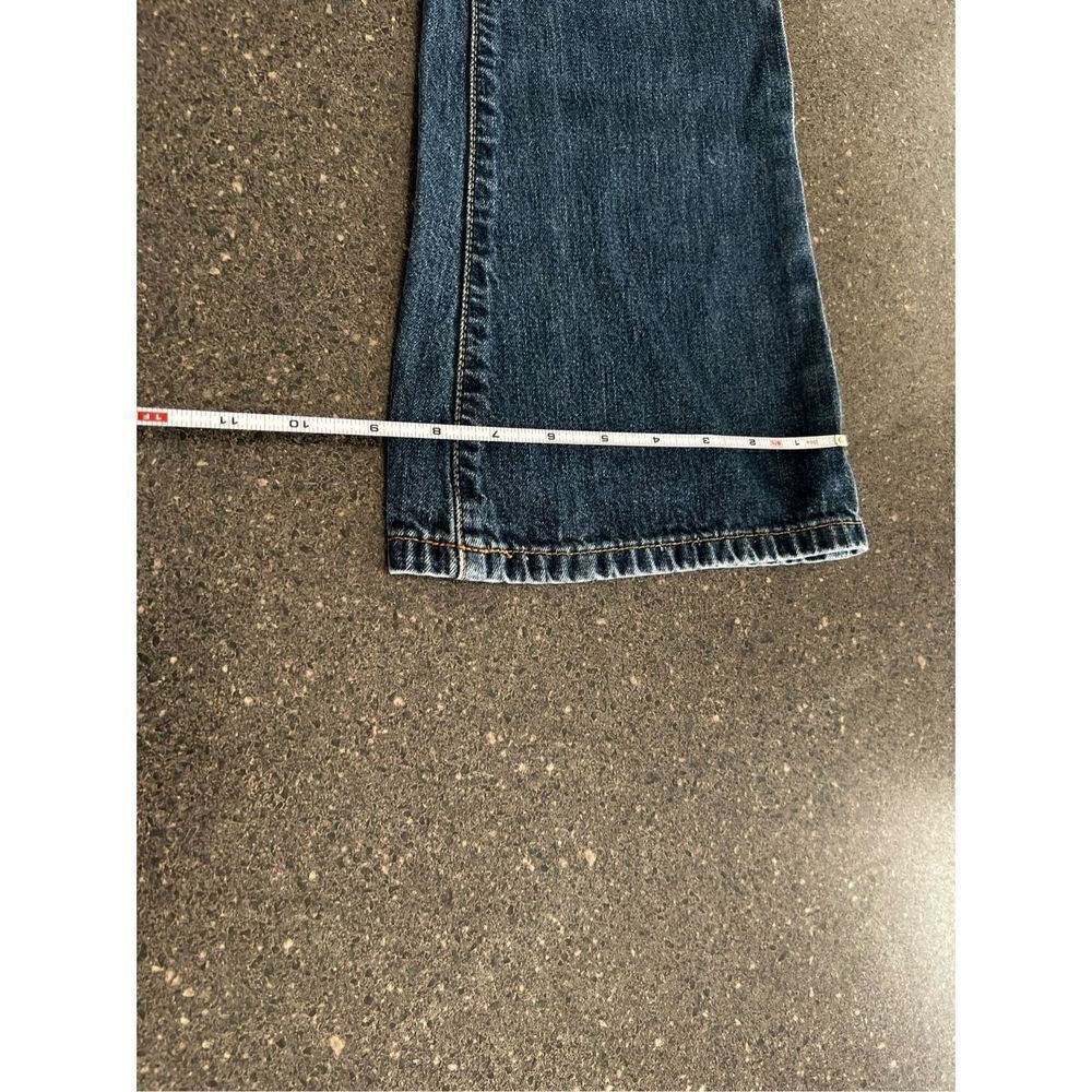 Abercrombie and Fitch  Flare Mid-rise Button Fly Denim Jeans size 2 - Picture 9 of 16